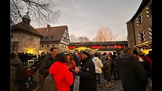 Weihnachtsmarkt im romantischen Burghof Burg Hoheneck Mittelfranken 2023 Bitte teilen [upl. by Lladnarc141]