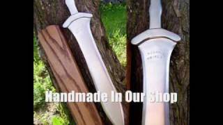 Spartan Lakonian or Xiphos Sword Our Handmade Sword History Fight Scenes Demo Slicing Power [upl. by Lyudmila994]