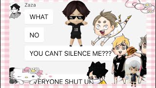 Inarizaki and Itachiyama hear me out cake pt1 Haikyuu texts🍰 [upl. by Ahsienot]