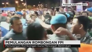 Polisi Pulangkan Rombongan FPI di Pontianak [upl. by Ennayelhsa]