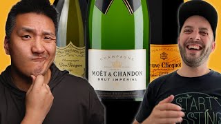 Moet Dom Perignon Veuve Clicquot  Overrated Underrated CHAMPAGNE [upl. by Dorree656]