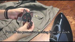 How To Apply An Iron On Patch [upl. by Hafital]