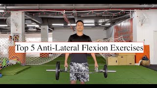 Top 5 AntiLateral Flexion Core Exercises [upl. by Kanor442]