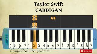 instrumental Taylor Swift  CARDIGAN  pianika cover [upl. by Roer]