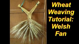 Wheat Weaving Tutorial Welsh Fan [upl. by Audi]