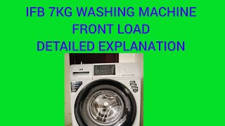 IFB Washing Machine Installation Demoyoutube ifb washing video demo explanation [upl. by Rubliw]