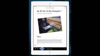 French Today iPad app  How to Use Your Audio Book [upl. by Hedvig]