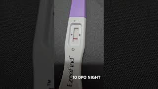 TTC 1  10 DPO night  Pregnancy test  5 days sooner  18 Sept 2024  Negative  Baby Bump ttc [upl. by Air69]