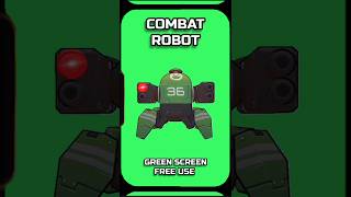 ROBOT WARRIOR footage animation GREEN SCREEN [upl. by Vallie]