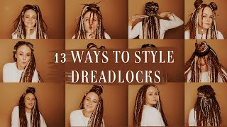 How to style your DREADLOCKS  synthetic dreadlock extensions [upl. by Assina]