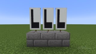 How To Make Letter L Banner In Minecraft  Minecraft Alphabets Banner [upl. by Geraldine]