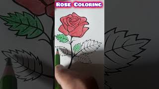 Rose 🌹 Coloring trending viralshorts rose beautiful [upl. by Retsae65]