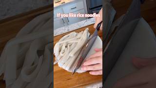 Simple homemade rice noodles 🍜 [upl. by Orthman]