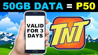 50gb data 50 pesos TNT promo  Alldata50 [upl. by Ysak]