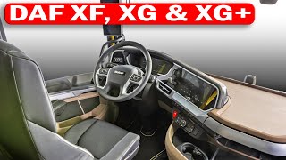 Allnew DAF XF XG amp XG Interior amp Features Explained [upl. by Ainoyek678]