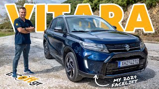 Δοκιμή Suzuki Vitara 2024 14 mild hybrid 48V  trcoffgr [upl. by Anavlys]