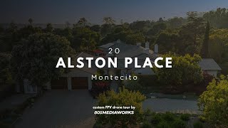 Montecito Masterpiece Drone Tour  20 Alston Place  805MediaWorks [upl. by O'Dell]