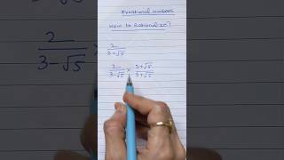 How to rationalize the denominator class 9 rationalisation class9maths shorts algebra maths [upl. by Gibert594]