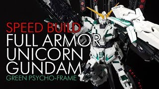 1144 HG FULL ARMOR UNICORN GUNDAM  SPEED BUILD [upl. by Jennine]