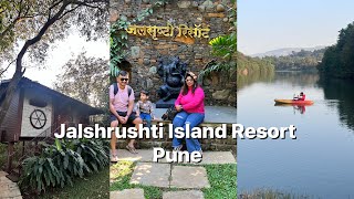 Jalsrushti Island resort  Mulshi Luxury cottage  Jalnauka  River facing Best resort near Pune [upl. by Orapma355]