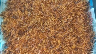 Eid Special Birista Recipe Crispy Onion Fry  Biryani Onion Onion Brown Recipe [upl. by Wilden833]