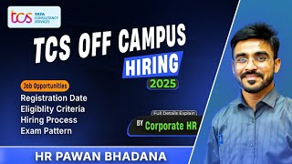 TCS off campus placement registration date and Process [upl. by Naiva]