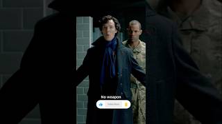 Man stabbed to death but no weapon  sherlockholmes sherlock movieclips murdermystery [upl. by Wickman]