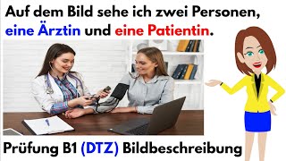 Deutsch lernen  Bildbeschreibung B1  DTZ  Prüfung 2022 [upl. by Anon]