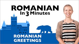 Romanian in Three Minutes  Greetings [upl. by Arerrac356]