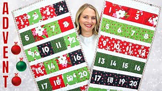 How to sew an Advent Calendar TWO WAYS Beginner Sewing Tutorial [upl. by O'Neill]