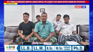 NAMSAI DISTRICT NONAPST OSTSAC APPEALS PRI LEADERS TO BE AWARE BEFORE ISSUING ANY CERTIFICATE [upl. by Anoirb]