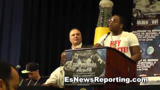 Adrien Broner Calls Jessica LIVE during presser [upl. by Whitebook]