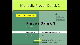 PD1 mundtlig prøve [upl. by Llemej]