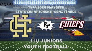 2024 TYFA State Semi Finals REPLAY  Holy Cross Knights vs CTX Chiefs 11U JUNIORS [upl. by Oria]