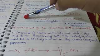 Natural products lecture 9Elucidation of Structure of papaverine [upl. by Nodarse]