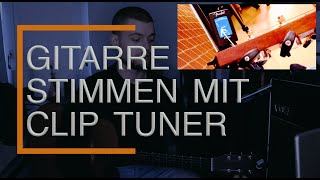 Gitarre stimmen mit Clip Tuner für Anfänger guitarwithphilip gitarrestimmen stimmgerät [upl. by Alleynad]