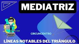 QUÉ ES LA MEDIATRIZ DE UN TRIÁNGULO Y COMO DIBUJARLAS  CIRCUNCENTRO DE UN TRIÁNGULO [upl. by Hux700]