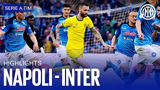 NAPOLI 31 INTER  HIGHLIGHTS  SERIE A 2223 ⚫🔵🇬🇧 [upl. by Yrallam]