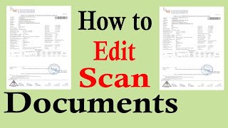 how to edit scanned document without Photoshop 2020 [upl. by Gilliam]