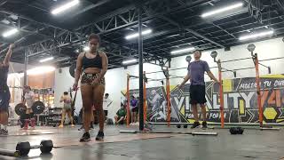 single unders amp db snatch gym crossfit [upl. by Ecaroh679]