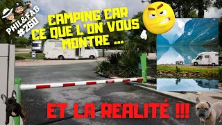 CAMPING CAR  CE QUE LON VOUS MONTRE  ET LA REALITÉ [upl. by Trenton]