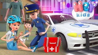 Poliția 👮 Cantec pentru copii cu mașini de poliție  HeyKids [upl. by Armilla787]