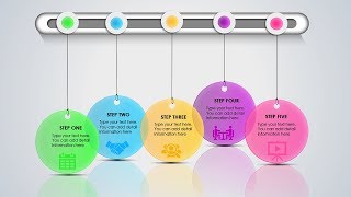 Colorful Hanging options infographic slide in PowerPoint [upl. by Annehsat483]