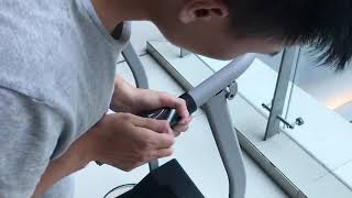 How to Install ANCHEER Folding Electric Treadmill [upl. by Ardnassak]