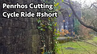 Cycle Ride Short  Penrhos Railway Cutting  Sustrans Route 4  Wales [upl. by Aneladdam978]