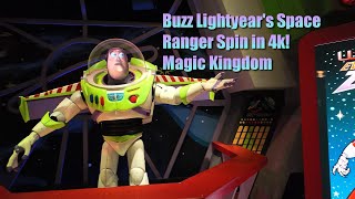 Buzz Lightyears Space Ranger Spin  Magic Kingdom Walt Disney World Ride POV in 4k [upl. by Enelyak]