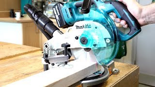 Makita DLS600 Brushless 18v Mitre Saw  Portable and Compact [upl. by Ajtak]