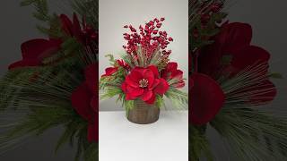 Impress your guests with this stunning magnolia arrangement ❤️shorts diy christmas holiday [upl. by Otxilac]