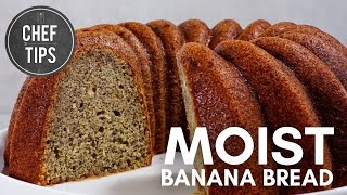 Moist Banana Bread Recipe [upl. by Leavitt]