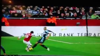 Dive of the Year by Cazorla  Arsenal West Brom [upl. by Dopp]